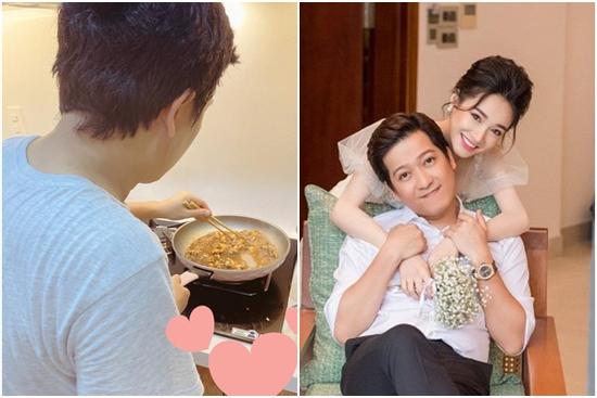 Được Trường Giang nấu ăn tẩm bổ mỗi tối nhưng Nhã Phương liên tục 'kêu trời'