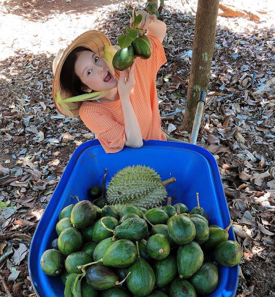 Bỏ lại hết váy áo và trang sức tiền tỉ, Lý Nhã Kỳ của hiện tại chân phương hết sức với toàn đồ làm vườn-10