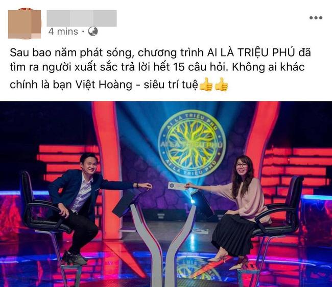 Xuất hiện người chơi phá đảo kỉ lục Ai là triệu phú, rinh giải thưởng 150 triệu đồng-2