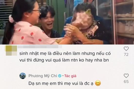 Gây tranh cãi với clip trét bánh kem vào mặt mẹ mình, Phương Mỹ Chi lên tiếng