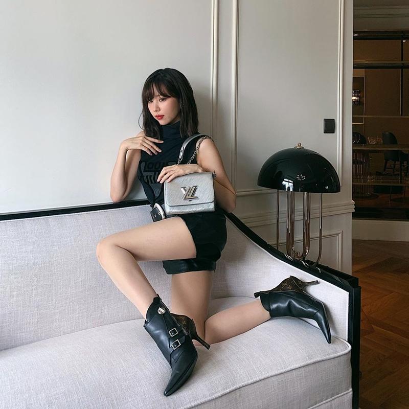 Thúy Vi lộ miếng dán ngực kém duyên - Chi Pu lên đồ sành điệu như đi tiệc dù ở nhà-7