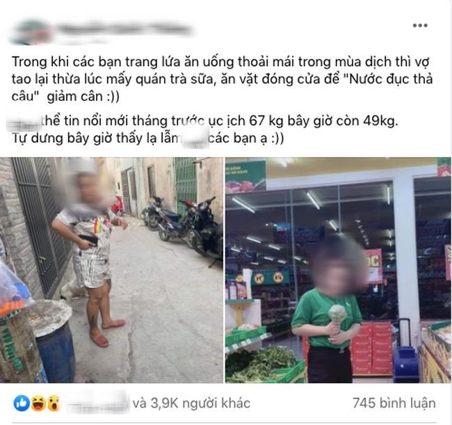 Lên mạng khoe vợ xinh vì giảm 18kg chỉ trong 1 tháng, anh chồng bị ném đá sấp mặt-1