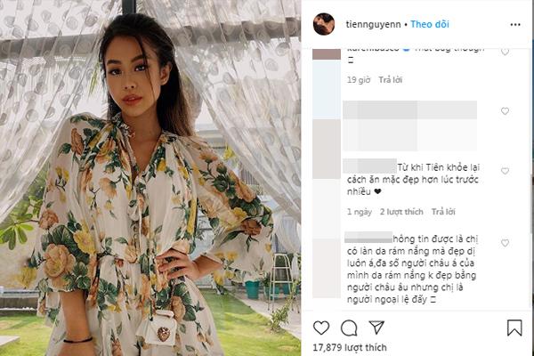 Tiên Nguyễn khoe ảnh sang chảnh, dân mạng chỉ soi ngoại hình càng ngày càng lạ-2