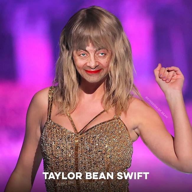 Sự kết hợp giữa Mr bean và Taylor Swift.