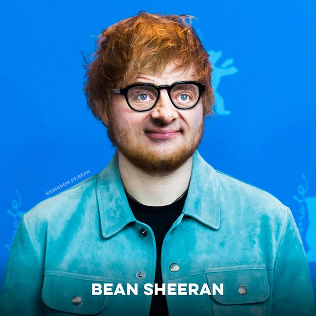 Bean Sheeran là tác phẩm kết hợp giữa Mr Bean và Ed Sheeran.