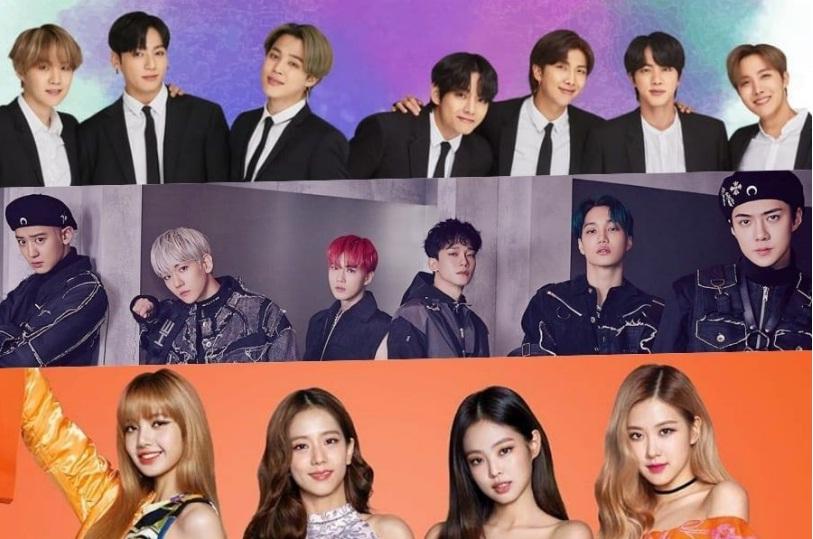 BTS, EXO và BLACKPINK lần lượt đứng đầu bảng xếp hạng thương hiệu nhóm nhạc thần tượng trong tháng 4.