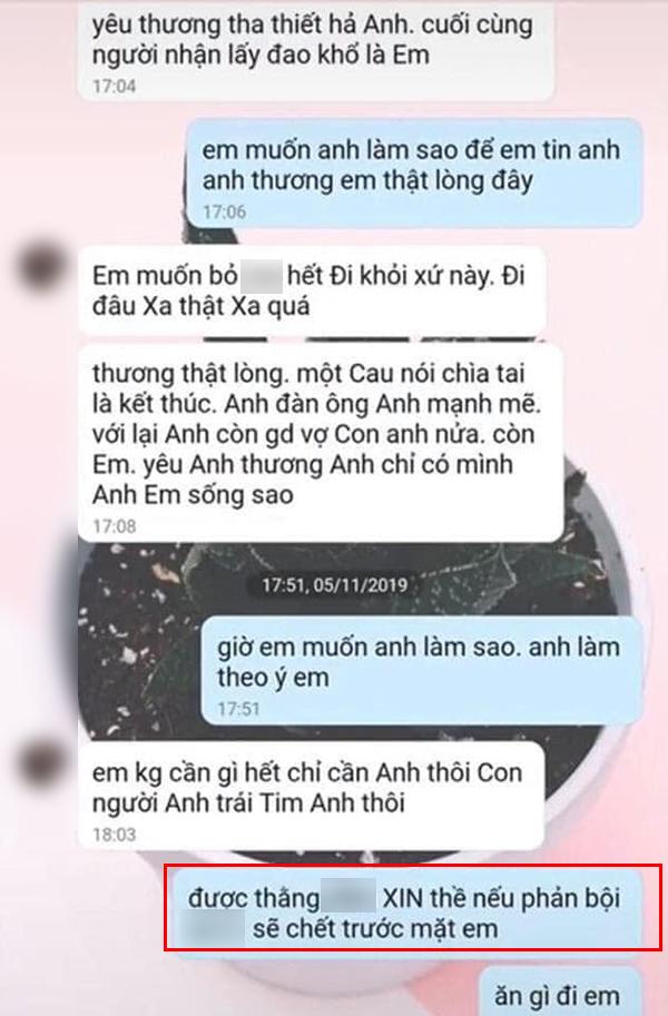 Bồ nhí hoá đá khi bị đánh ghen lộ tin nhắn quyến rũ chồng người ta: Yêu thật lòng nhưng vẫn đòi mua nhẫn cưới, điện thoại mới-3