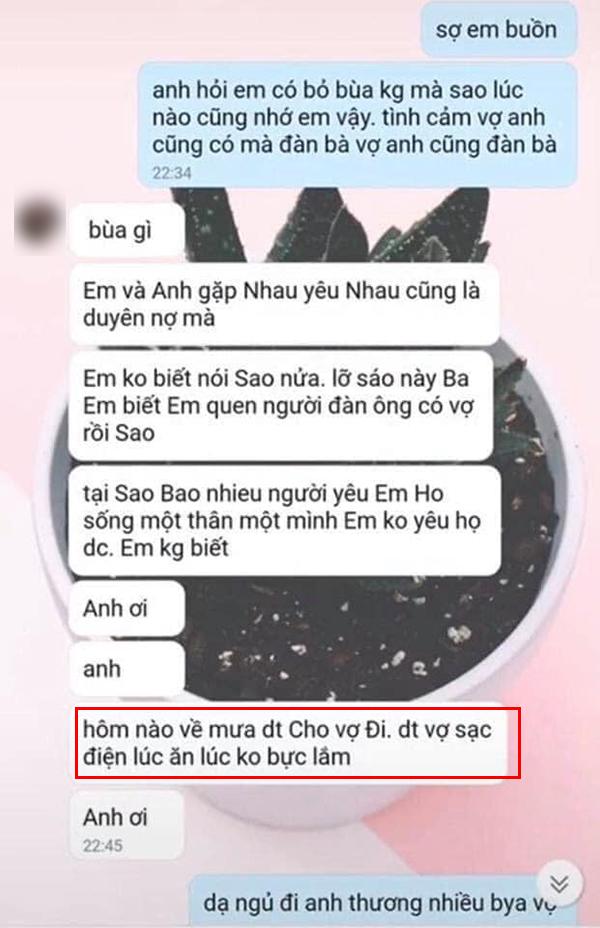 Bồ nhí hoá đá khi bị đánh ghen lộ tin nhắn quyến rũ chồng người ta: Yêu thật lòng nhưng vẫn đòi mua nhẫn cưới, điện thoại mới-6