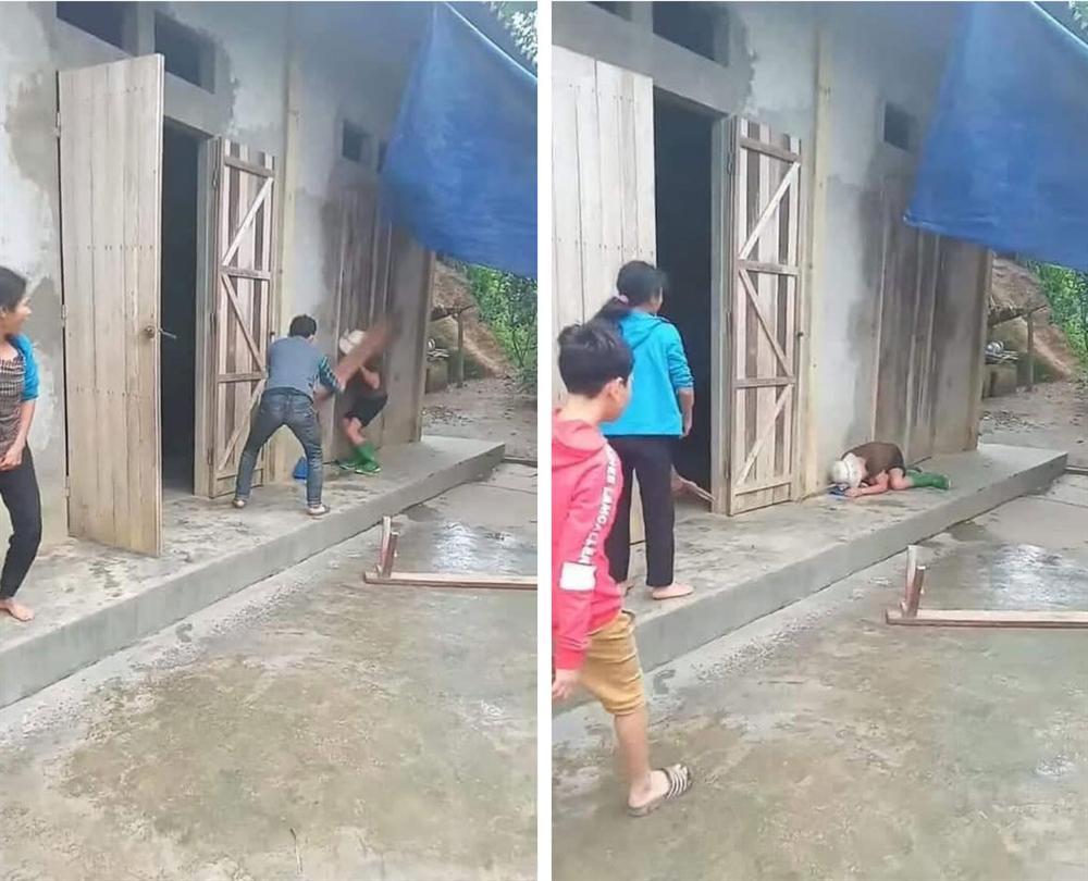 Clip: Con trai lớn cầm ghế phang mẹ già gục tại chỗ, con trai thứ đứng quay hình cổ vũ-2