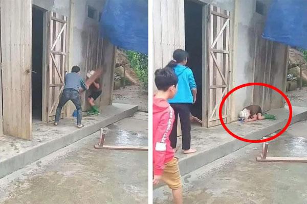 Một phụ nữ bị người tình phi công trẻ dùng mã tấu chém gục, kéo ra giữa sân lột đồ-4