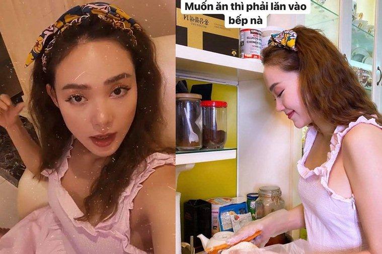 Minh Hằng lộ thân hình đô con cùng cánh tay lực điền-9