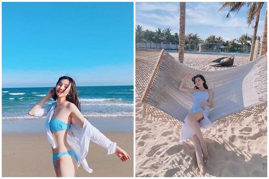 Cao Thái Hà 'bốc lửa' khi diện bikini sau scandal lộ ảnh hút thuốc lá