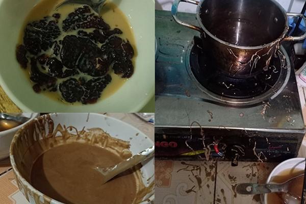 Định làm món trứng thần thánh chuyên trị đau bụng của người Bắc, cô gái không ngờ lại cho ra sản phẩm hệt bánh bông lan-3