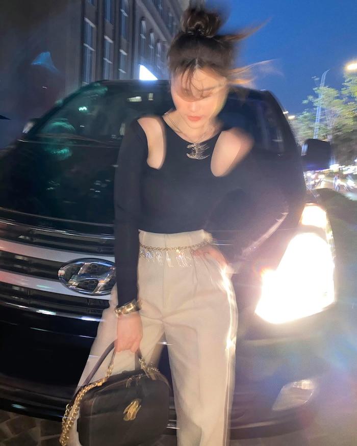 Đông Nhi giấu nhẹm bụng bầu 3 tháng với loạt bí kíp thời trang đỉnh cao-5