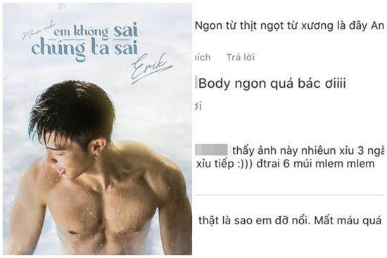 Erik khiến các con dân 'chảy máu mũi' vì body 6 múi đẹp xuất sắc