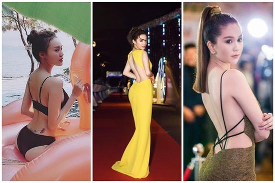 Nhã Phương, Ngọc Trinh, Lan Ngọc và loạt mỹ nhân Vbiz sở hữu võng lưng sexy nhìn là mê