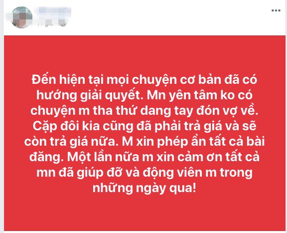 Hồi kết vụ anh chồng truy tìm vợ bỏ đi với bồ sau đám cưới 1 tháng: Đôi kia đã phải trả giá-2