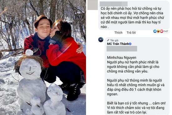 Hari Won bị mỉa mai 'vợ đoảng', Trấn Thành bảo vệ bà xã một dạ một lòng