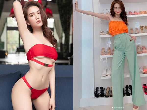 Ngọc Trinh khoe diện váy gợi cảm, ai ngờ để lộ thân hình gầy trơ xương, bắp tay biến dạng-2