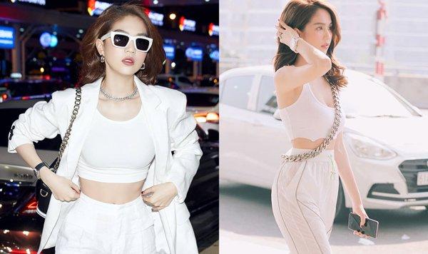 Tăng cân cộng với đầm xoè là combo khiến Ngọc Trinh trông như đang có em bé-17