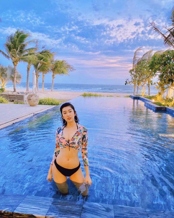 Hết than thở chuyện tăng cân, giờ Thúy Ngân đã tự tin khoe eo thon dáng nuột trên MXH-4