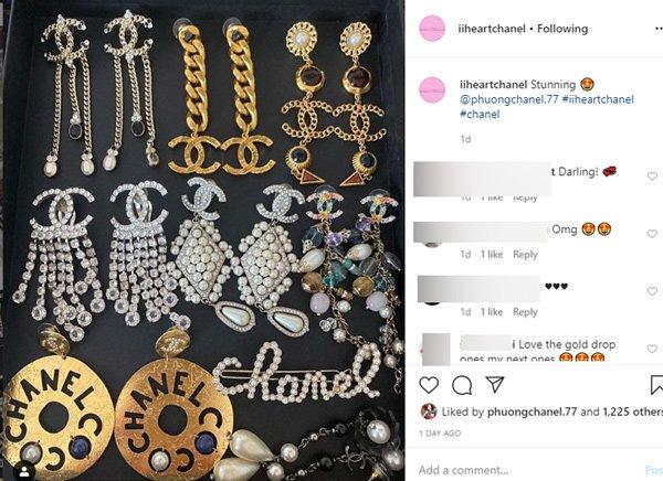 Khoe 9 đôi bông tai quý hiếm mới mua, Phượng Chanel được Instagram nước ngoài nhắc tên-4