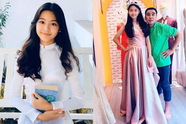 Chiều con như Quyền Linh, chịu mặc váy, kẹp tóc mái nhảy cùng con gái cực xinh-10