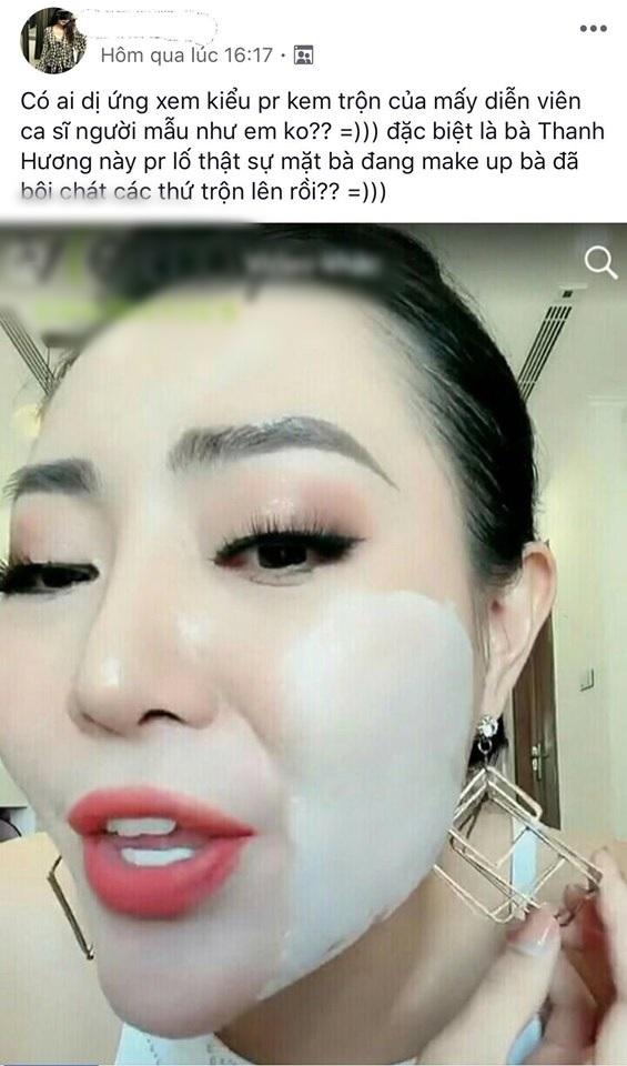 Lan Cave Thanh Hương lộ mặt rỗ khác hẳn lúc livestream PR kem dưỡng da-5