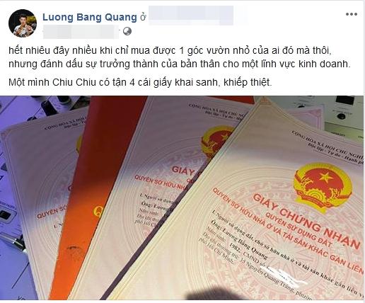 Lương Bằng Quang bị dân mạng mỉa mai khi khoe đang sở hữu 4 bất động sản-1