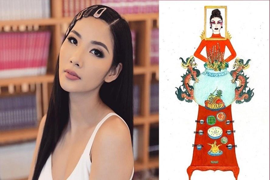 Bản thiết kế trang phục dân tộc 7 miếng đất cho Khánh Vân thi Miss Universe 2020 gây tranh cãi-7