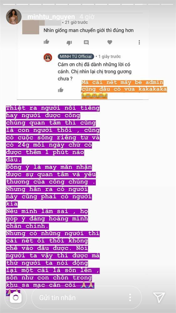 Minh Tú phản đòn căng đét khi nhan sắc bị chê đàn ông chuyển giới-1