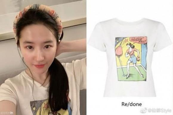 Bóc mác set đồ hiệu đơn giản nhưng lại giúp Lưu Diệc Phi trẻ trung và xinh đẹp dù đã 32 tuổi-1