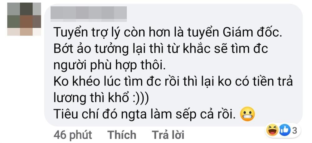 Thông báo tuyển trợ lý của Á hậu Hoàng Thùy gây tranh cãi vì tiêu chuẩn khắt khe như chọn CEO-3