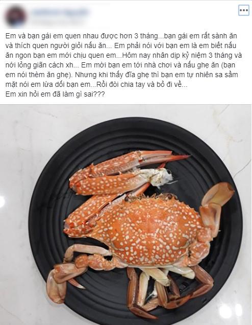 Chàng trai trổ tài nấu món người yêu thích nhưng vừa bê ra, cô gái đùng đùng bỏ về đòi giải tán-1