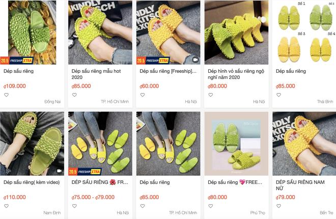 Dép sầu riêng được bán nhiều trên mạng với giá từ 55.000 đồng-3