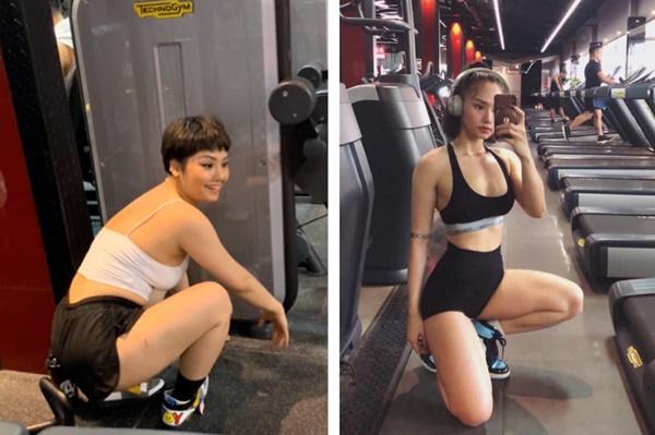 Miu Lê đã thay đổi rất nhiều về vóc dáng sau thời gian dài tập gym.