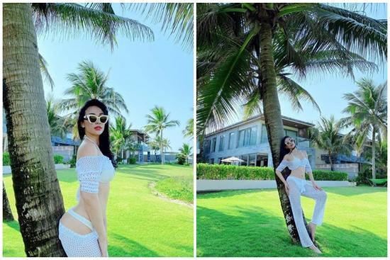 Quỳnh Thư khoe body mướt mắt sau một tháng không dám ăn, uống