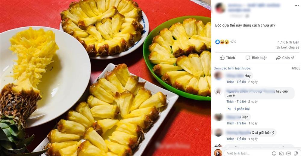 Cô gái gọt dứa lười không gọt vỏ, tưởng sai ai ngờ lại được dân mạng tấm tắc khen hay-2