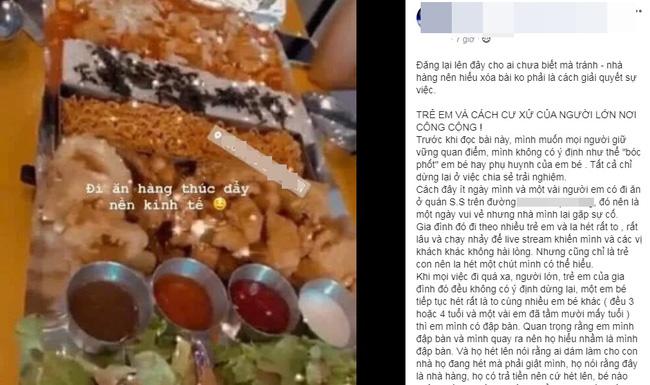 Hà Nội: Nhóm bạn trẻ đi ăn phản ứng đập bàn vì tiếng trẻ con la hét quá lớn liền bị phụ huynh tát không thương tiếc giữa nhà hàng-1