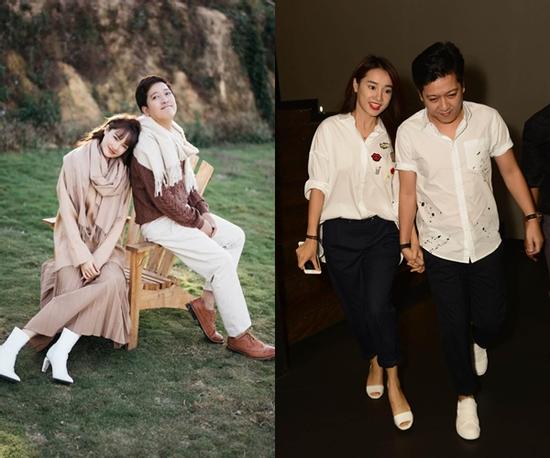 Bắt bài phong cách Trường Giang - Nhã Phương khi chung đôi: Chồng mang dép lê, vợ diện túi hiệu