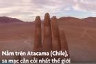 Bàn tay mọc lên giữa lòng sa mạc khô nhất hành tinh