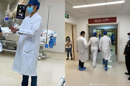 Dương Dương được khen ngợi khi đến bệnh viện thực tập để chuẩn bị trở thành bác sĩ chống Covid-19 trong phim mới