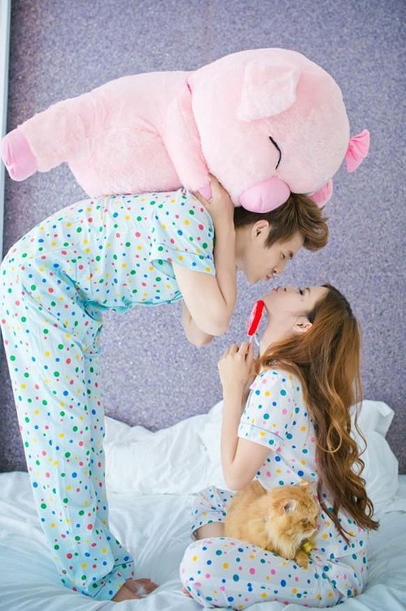 Đông Nhi bầu 3 tháng mà Ông Cao Thắng bụng lùm lùm không hề kém cạnh-4