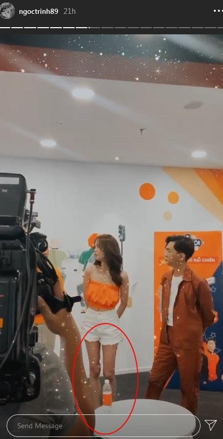 Facebook ai người đó đẹp, Ngọc Trinh tự post hình mà vẫn để lộ chân que củi, đầu gối củ lạc-4