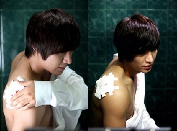 Lee Min Ho và loạt sao bị tai nạn, mảnh kính găm vào cổ khi quay phim-6