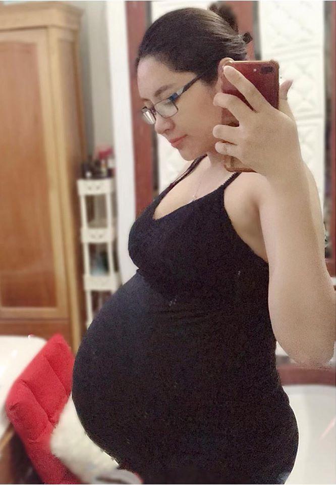 Hoa hậu Đặng Thu Thảo khoe song thai lớn vượt mặt ở tháng thứ 6-1