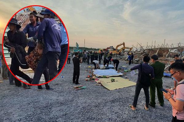 Clip khoảnh khắc kinh hoàng bức tường dài hàng trăm mét ở Đồng Nai sập xuống làm 10 người chết-5