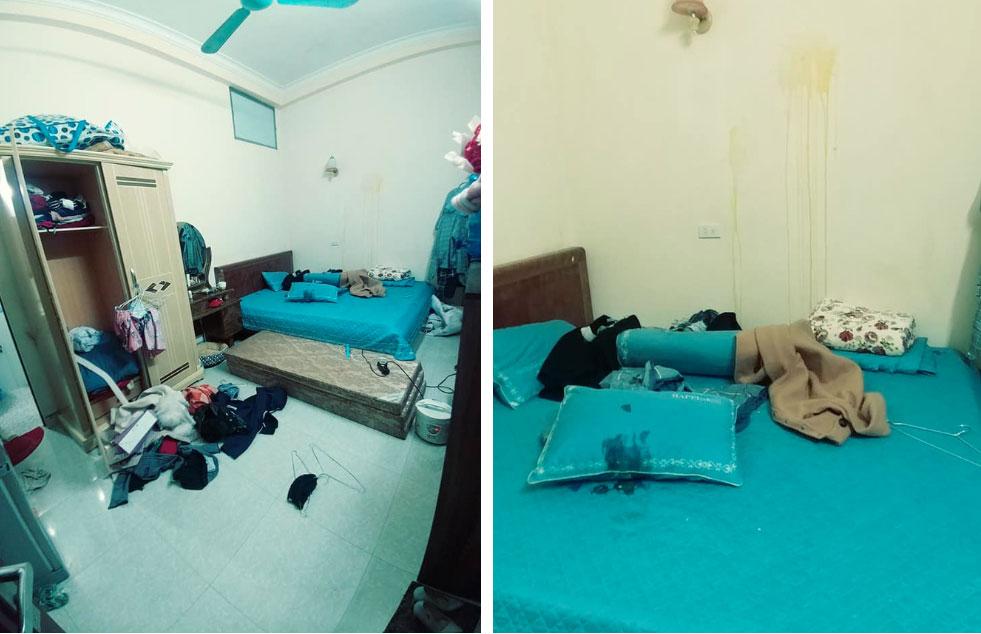 Clip: Bạn gái đi ăn đêm với chị, thanh niên bực tức phá phòng trọ người yêu, ném cả trứng lên tường, chăn, gối...-1