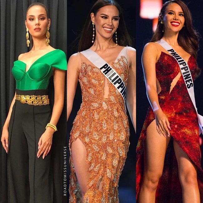 Một diễn đàn chia sẻ lại 3 set đồ ấn tượng của Hoa hậu Hoàn vũ 2018 - Catriona Gray (Philippines) tại mùa giải năm ấy.