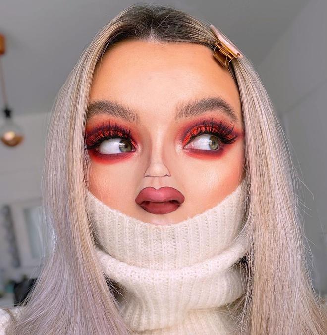 Dân mạng thi nhau trang điểm mặt tí hon như tranh biếm họa-1